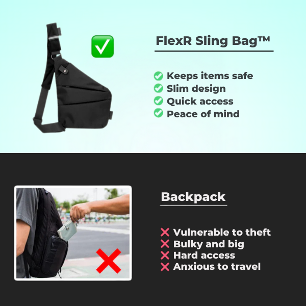 FlexR Sling Bag | Makes Your Valuable Safe and Secure 🛡️ - Inventifyco