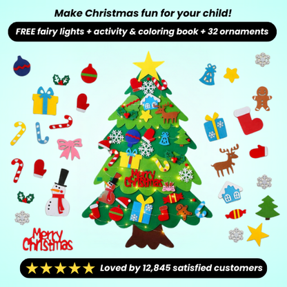 Kids Felt Christmas Tree | A Fun and Festive Activity for Kids! 🎄 - Inventifyco