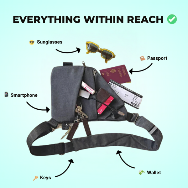 FlexR Sling Bag | Makes Your Valuable Safe and Secure 🛡️ - Inventifyco