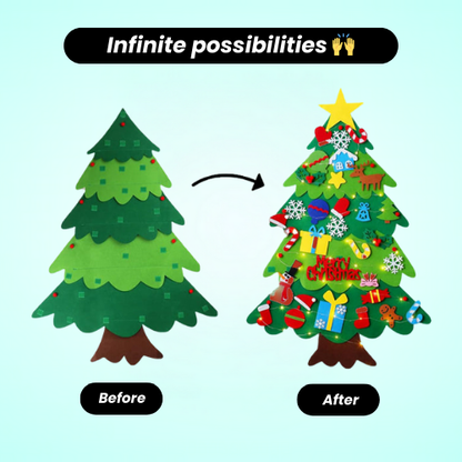 Kids Felt Christmas Tree | A Fun and Festive Activity for Kids! 🎄 - Inventifyco