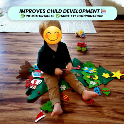 Kids Felt Christmas Tree | A Fun and Festive Activity for Kids! 🎄 - Inventifyco
