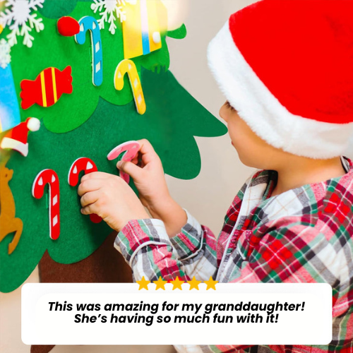 Kids Felt Christmas Tree | A Fun and Festive Activity for Kids! 🎄 - Inventifyco