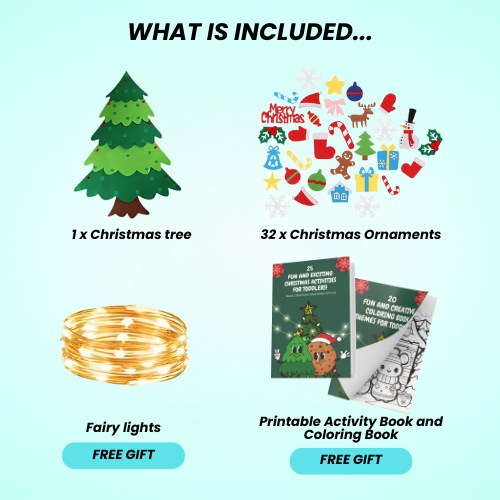 Kids Felt Christmas Tree | A Fun and Festive Activity for Kids! 🎄 - Inventifyco