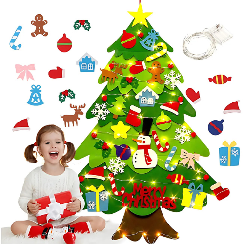 Kids Felt Christmas Tree | A Fun and Festive Activity for Kids! 🎄 - Inventifyco