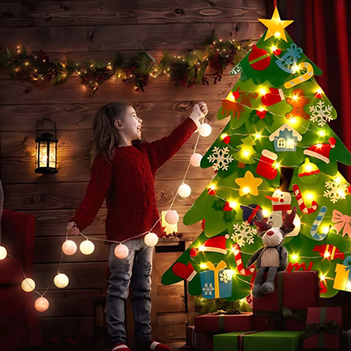 Kids Felt Christmas Tree | A Fun and Festive Activity for Kids! 🎄 - Inventifyco