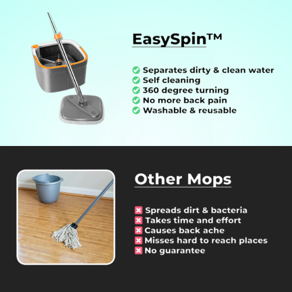 EasySpin™ Mop | Revolutionize Your Home Floors 🔄 - Inventifyco