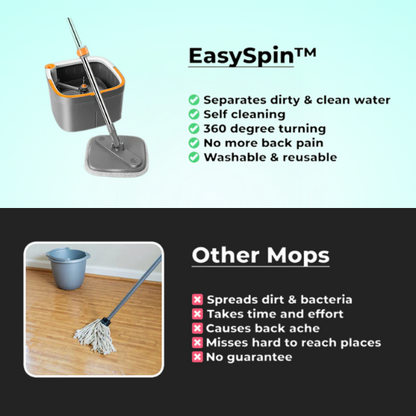 EasySpin™ Mop | Revolutionize Your Home Floors 🔄 - Inventifyco