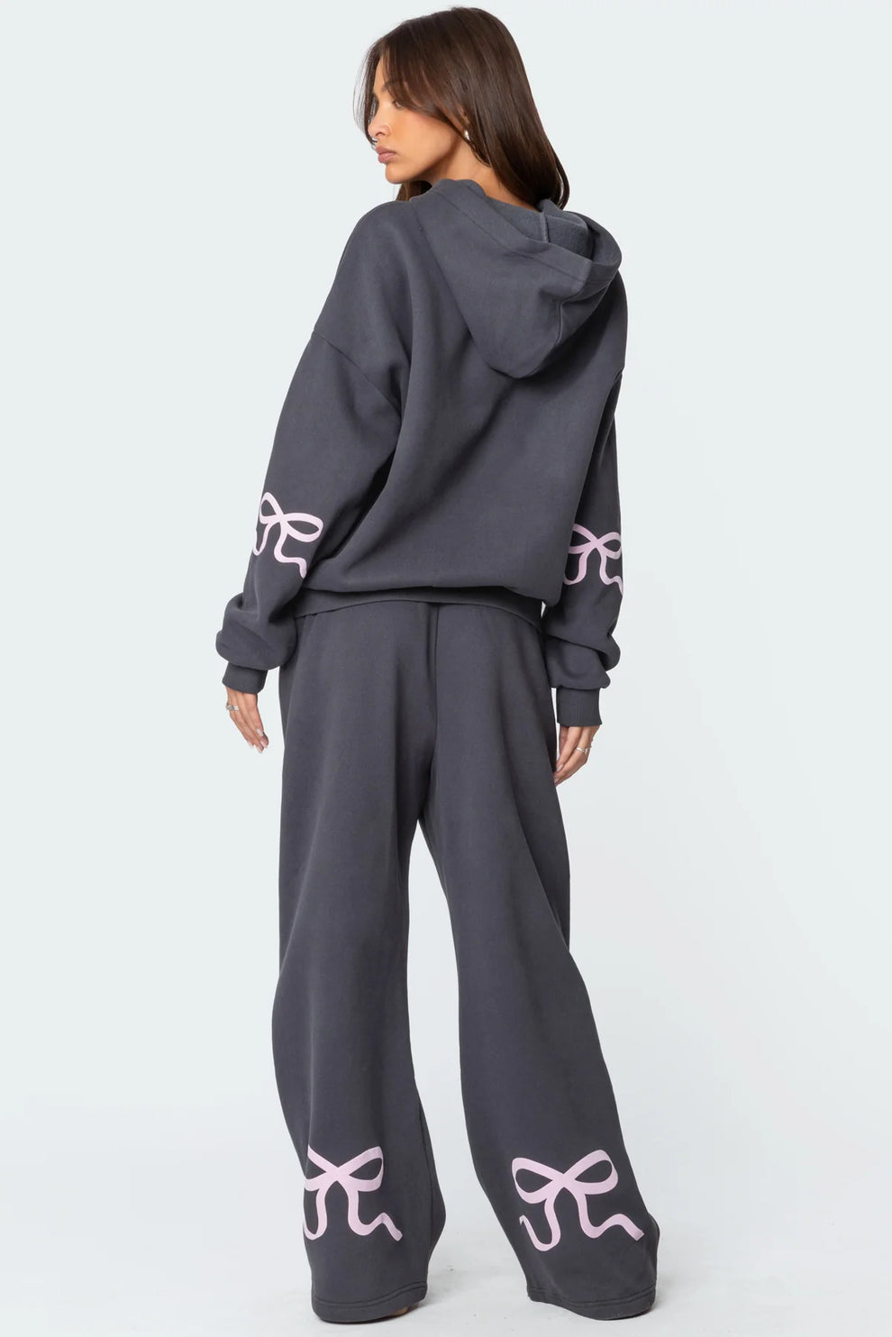 Viral Bow Hoodie Sweat Set - Inventifyco